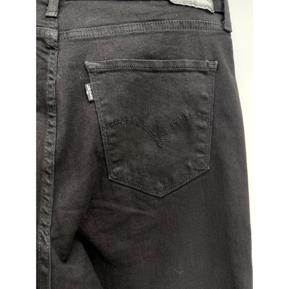 Levi's 724 High Rise Straight Jeans in Soft Black Sz 32 women's - Picture 6 of 12